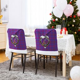 ScotsTee Shop Scottish Jackson Crest Tartan Santa Hat Christmas Chair Covers Decoration Table Dinner