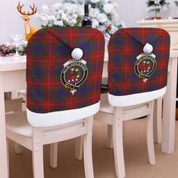 ScotsTee Shop Scottish Fraser Crest Tartan Santa Hat Christmas Chair Covers Decoration Table Dinner