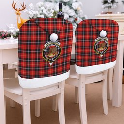 ScotsTee Shop Scottish Marjoribanks SC Crest Tartan Santa Hat Christmas Chair Covers Decoration Table Dinner