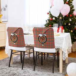ScotsTee Shop Scottish Monroe Ancient Crest Tartan Santa Hat Christmas Chair Covers Decoration Table Dinner