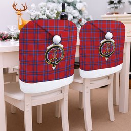 ScotsTee Shop Scottish Rait Crest Tartan Santa Hat Christmas Chair Covers Decoration Table Dinner