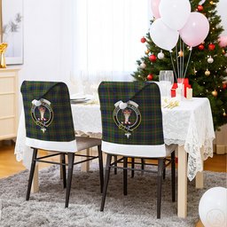 ScotsTee Shop Scottish Reid Green Crest Tartan Santa Hat Christmas Chair Covers Decoration Table Dinner