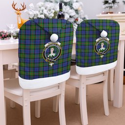 ScotsTee Shop Scottish Paterson SC Crest Tartan Santa Hat Christmas Chair Covers Decoration Table Dinner