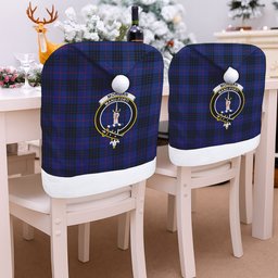 ScotsTee Shop Scottish Morgan Modern Crest Tartan Santa Hat Christmas Chair Covers Decoration Table Dinner
