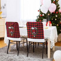 ScotsTee Shop Scottish MacNachten Modern Crest Tartan Santa Hat Christmas Chair Covers Decoration Table Dinner