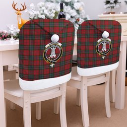 ScotsTee Shop Scottish MacLean Crest Tartan Santa Hat Christmas Chair Covers Decoration Table Dinner