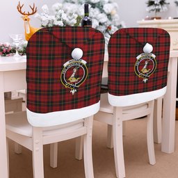ScotsTee Shop Scottish Wallace Crest Tartan Santa Hat Christmas Chair Covers Decoration Table Dinner