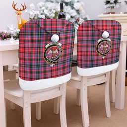 ScotsTee Shop Scottish Straiton Crest Tartan Santa Hat Christmas Chair Covers Decoration Table Dinner