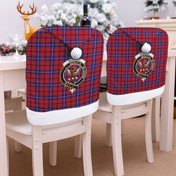 ScotsTee Shop Scottish Wishart Crest Tartan Santa Hat Christmas Chair Covers Decoration Table Dinner