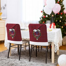 ScotsTee Shop Scottish Rose Crest Tartan Santa Hat Christmas Chair Covers Decoration Table Dinner