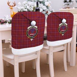 ScotsTee Shop Scottish Rose Crest Tartan Santa Hat Christmas Chair Covers Decoration Table Dinner
