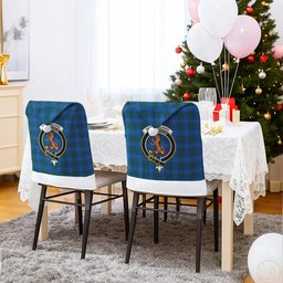 ScotsTee Shop Scottish Sutherland Hunting Modern Crest Tartan Santa Hat Christmas Chair Covers Decoration Table Dinner