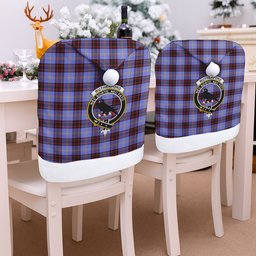 ScotsTee Shop Scottish Rutherford SC Crest Tartan Santa Hat Christmas Chair Covers Decoration Table Dinner