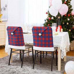 ScotsTee Shop Scottish Blane Tartan Santa Hat Christmas Chair Covers Decoration Table Dinner