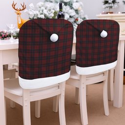 ScotsTee Shop Scottish Donald of Glencoe Tartan Santa Hat Christmas Chair Covers Decoration Table Dinner