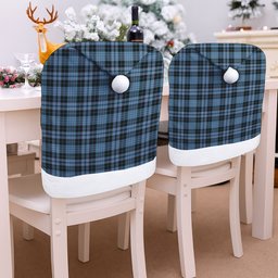 ScotsTee Shop Scottish Clark (Clergy) Ancient Clan Tartan Santa Hat Christmas Chair Covers Decoration Table Dinner