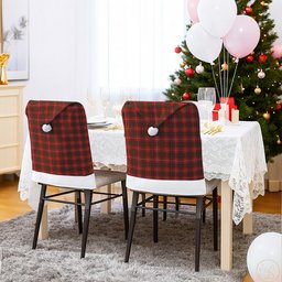 ScotsTee Shop Scottish Bruce Tartan Santa Hat Christmas Chair Covers Decoration Table Dinner