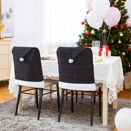 ScotsTee Shop Scottish Jrgensen of Taasingee Tartan Santa Hat Christmas Chair Covers Decoration Table Dinner
