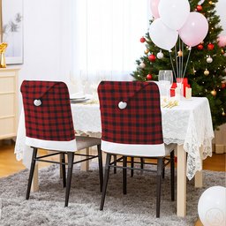 ScotsTee Shop Scottish Ewing Tartan Santa Hat Christmas Chair Covers Decoration Table Dinner