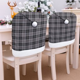 ScotsTee Shop Scottish Harris Tartan Santa Hat Christmas Chair Covers Decoration Table Dinner
