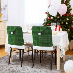 ScotsTee Shop Scottish Foster Hunting Tartan Santa Hat Christmas Chair Covers Decoration Table Dinner