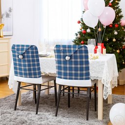 ScotsTee Shop Scottish Hutton SC Tartan Santa Hat Christmas Chair Covers Decoration Table Dinner