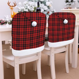 ScotsTee Shop Scottish Hog Tartan Santa Hat Christmas Chair Covers Decoration Table Dinner