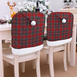 ScotsTee Shop Scottish MacBain Tartan Santa Hat Christmas Chair Covers Decoration Table Dinner