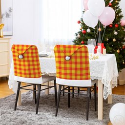 ScotsTee Shop Scottish MacMillan Tartan Santa Hat Christmas Chair Covers Decoration Table Dinner
