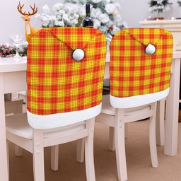 ScotsTee Shop Scottish MacMillan Tartan Santa Hat Christmas Chair Covers Decoration Table Dinner