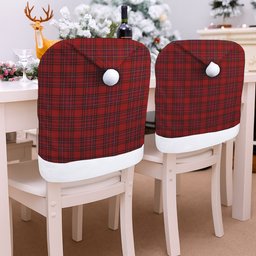ScotsTee Shop Scottish MacCoul Tartan Santa Hat Christmas Chair Covers Decoration Table Dinner