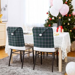 ScotsTee Shop Scottish MacDowall Tartan Santa Hat Christmas Chair Covers Decoration Table Dinner