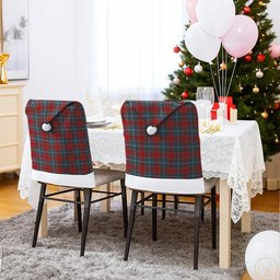 ScotsTee Shop Scottish MacLeay Tartan Santa Hat Christmas Chair Covers Decoration Table Dinner