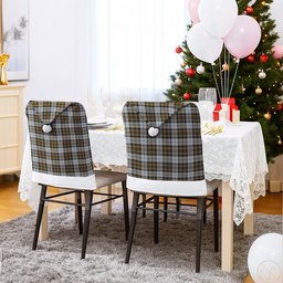 ScotsTee Shop Scottish MacKellar Dress Tartan Santa Hat Christmas Chair Covers Decoration Table Dinner