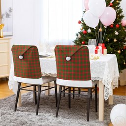 ScotsTee Shop Scottish MacPhee Ancient Tartan Santa Hat Christmas Chair Covers Decoration Table Dinner