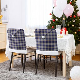 ScotsTee Shop Scottish MacRae of Conchra Tartan Santa Hat Christmas Chair Covers Decoration Table Dinner