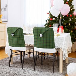 ScotsTee Shop Scottish Strachan Hunting Tartan Santa Hat Christmas Chair Covers Decoration Table Dinner