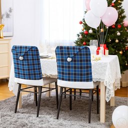 ScotsTee Shop Scottish Strathclyde Tartan Santa Hat Christmas Chair Covers Decoration Table Dinner