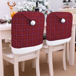 ScotsTee Shop Scottish Rose Tartan Santa Hat Christmas Chair Covers Decoration Table Dinner