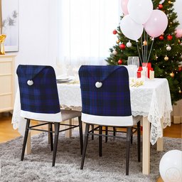 ScotsTee Shop Scottish Morgan Tartan Santa Hat Christmas Chair Covers Decoration Table Dinner