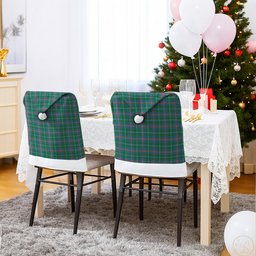 ScotsTee Shop Scottish Young Ancient Clan Tartan Santa Hat Christmas Chair Covers Decoration Table Dinner