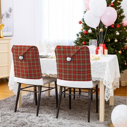 ScotsTee Shop Scottish MakGill Modern Tartan Santa Hat Christmas Chair Covers Decoration Table Dinner