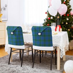 ScotsTee Shop Scottish Sutherland Hunting Ancient Tartan Santa Hat Christmas Chair Covers Decoration Table Dinner