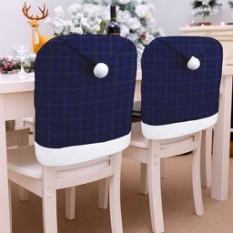 ScotsTee Shop Scottish Moon New Maldon Surrey Tartan Santa Hat Christmas Chair Covers Decoration Table Dinner