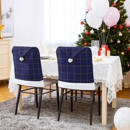 ScotsTee Shop Scottish Pearson Tartan Santa Hat Christmas Chair Covers Decoration Table Dinner