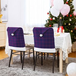 ScotsTee Shop Scottish Pride of Glencoe Tartan Santa Hat Christmas Chair Covers Decoration Table Dinner