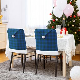 ScotsTee Shop Scottish Sutherland Hunting Modern Tartan Santa Hat Christmas Chair Covers Decoration Table Dinner