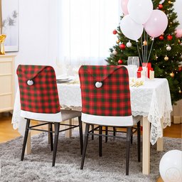 ScotsTee Shop Scottish MacPhee Modern Tartan Santa Hat Christmas Chair Covers Decoration Table Dinner