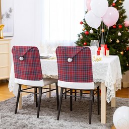 ScotsTee Shop Scottish Pitblado Tartan Santa Hat Christmas Chair Covers Decoration Table Dinner