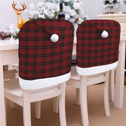 ScotsTee Shop Scottish Mcquain Tartan Santa Hat Christmas Chair Covers Decoration Table Dinner